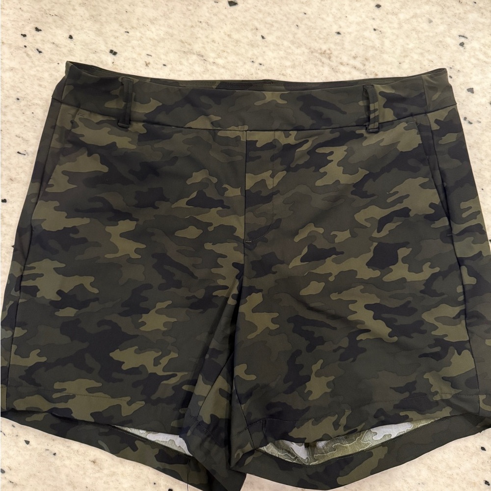Spanx Camouflage Print Shorts